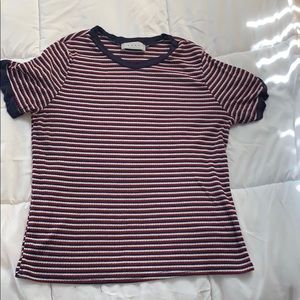 Tee shirt with strips